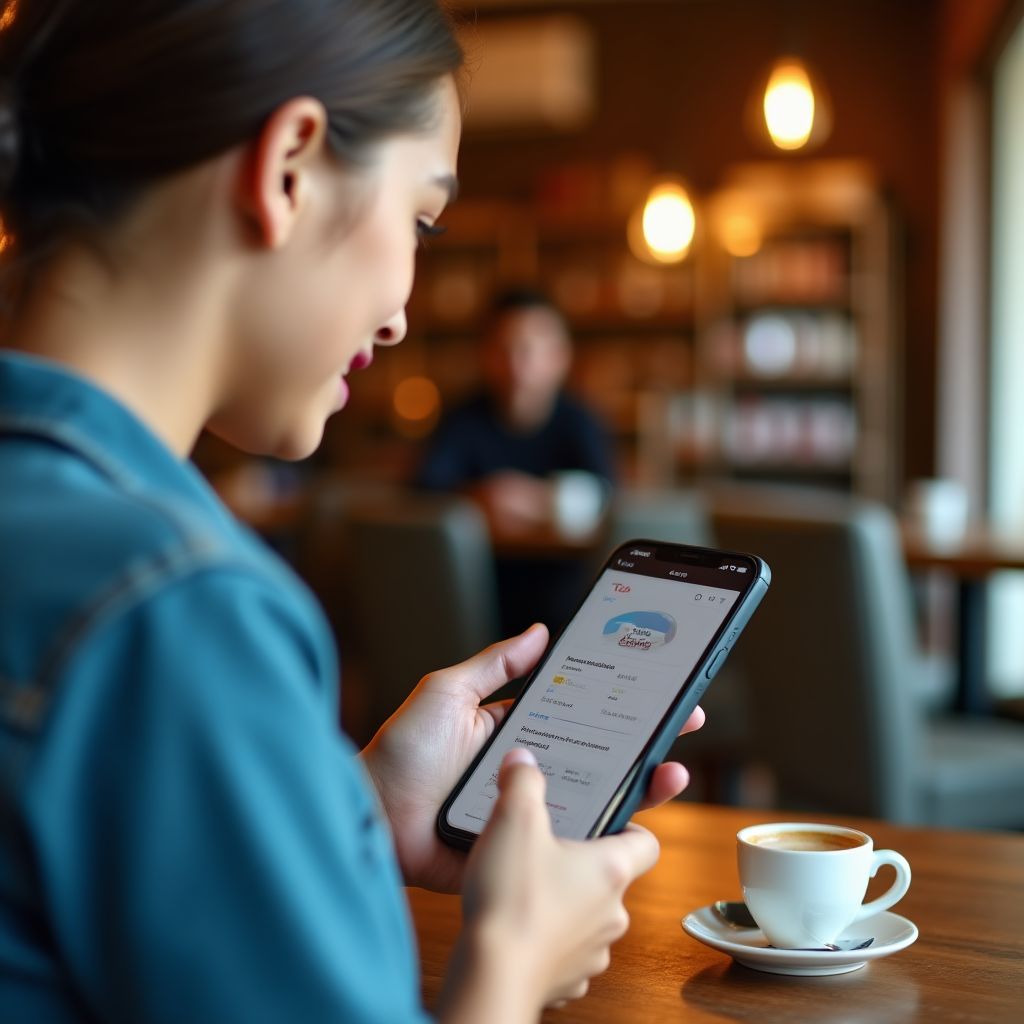 Interfaz de usuario de aplicación fintech
