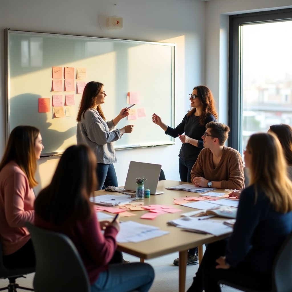 Nuestro equipo trabajando en una oficina moderna y colaborativa.